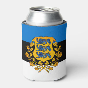 Flagge/Wappen Estlands Dosenkühler