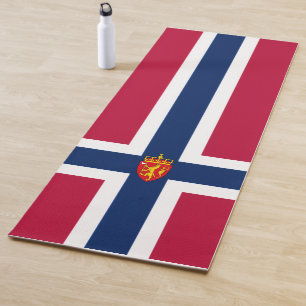Flagge/ Wappen Norwegens Yogamatte