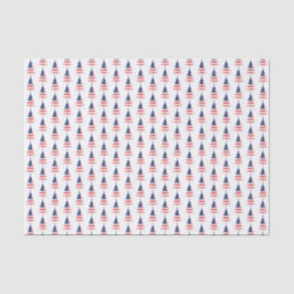 Flagge-Weihnachtsbaum auf Weiß Seidenpapier