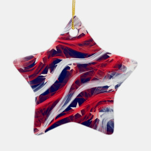 Flagge-Weihnachtsbaum Verzierung Keramikornament