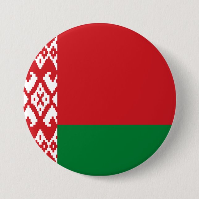 Flagge Weißrusslands Button (Vorderseite)
