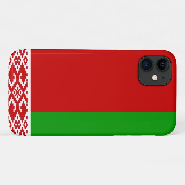 Flagge Weißrusslands Case-Mate iPhone Hülle (Rückseite (Horizontal))