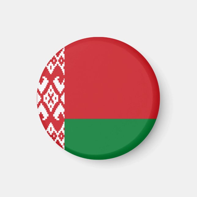 Flagge Weißrusslands Magnet (Vorne)