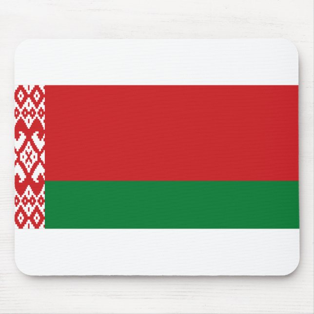 Flagge Weißrusslands Mousepad (Vorne)