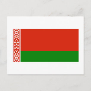 Flagge Weißrusslands Postkarte