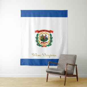 Flagge West Virginia Wandteppich