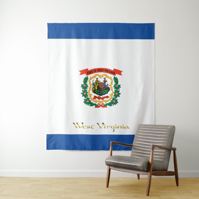 Flagge West Virginia Wandteppich (Beispiel)