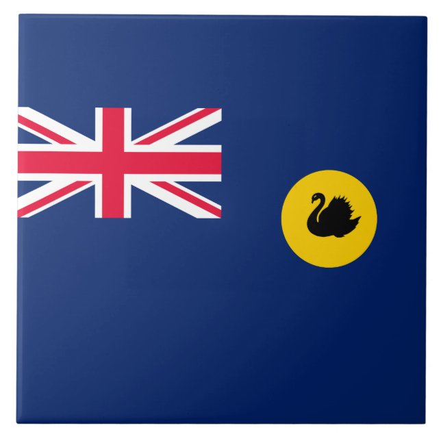 Flagge Western Australien Staat Fliese (Vorderseite)