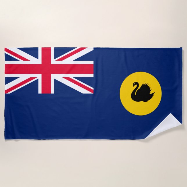 Flagge Western Australien Staat Strandtuch (Vorderseite)