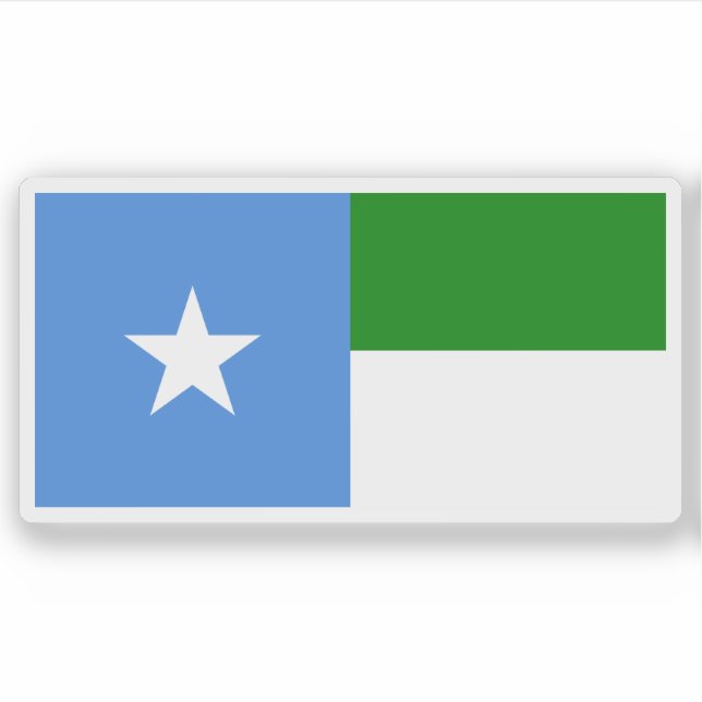 Flagge Westpuntlands, Somalia Aufkleber (Vorderseite)
