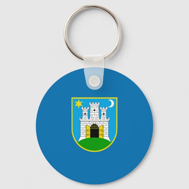 Flagge Zagrebs, Schlüsselanhänger Kroatien (Vorderseite)