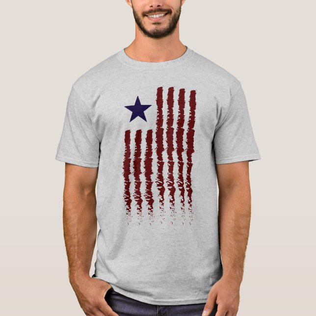 Flagge-Zeitgenosse T-Shirt (Vorderseite)