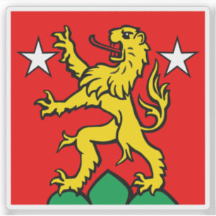 Flagge Zermatt, Schweiz Aufkleber
