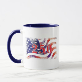 Flagge zum 250. Jubiläum der Vereinigten Staaten Tasse