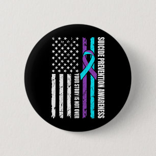 Flagge zum Monat der Suizidpräventionsaufklärung T Button