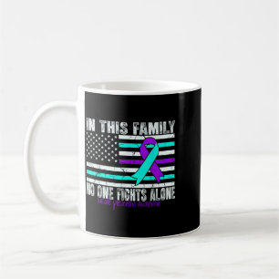 Flagge zur Unterstützung des Bewusstseins für Suiz Kaffeetasse