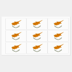 Flagge Zyperns Etiketten