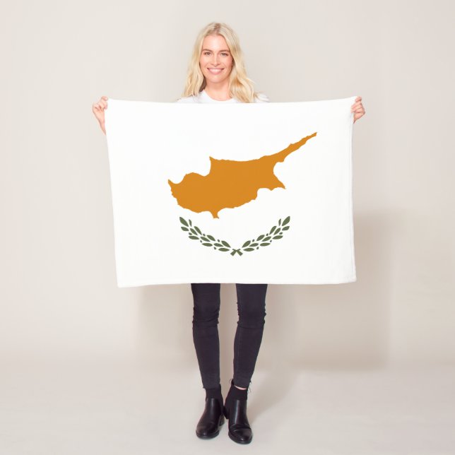 Flagge Zyperns Fleecedecke (Beispiel)