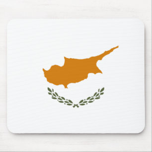 Flagge Zyperns (griechisch-zyprisch) Mousepad