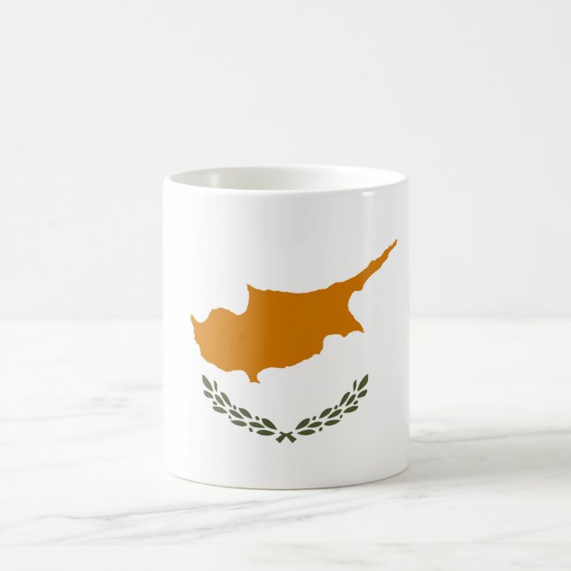 Flagge Zyperns Kaffeetasse (Mittel)