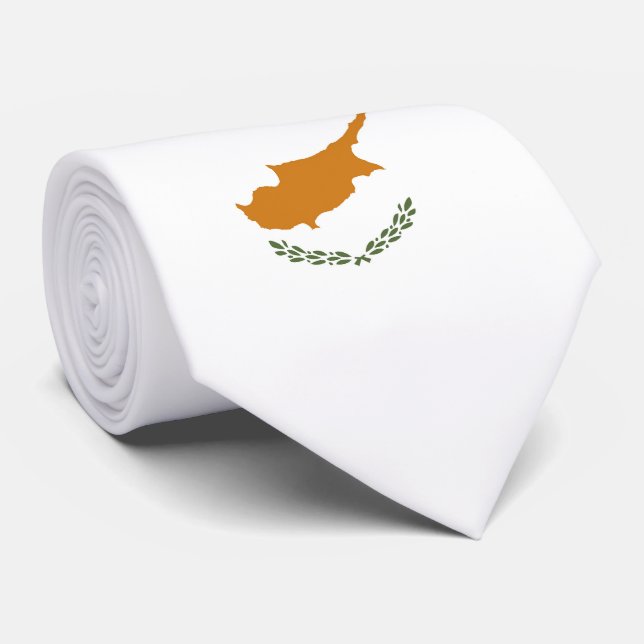 Flagge Zyperns Krawatte (Gerollt)