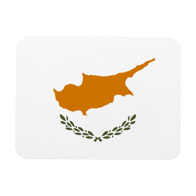 Flagge Zyperns Magnet (Horizontal)