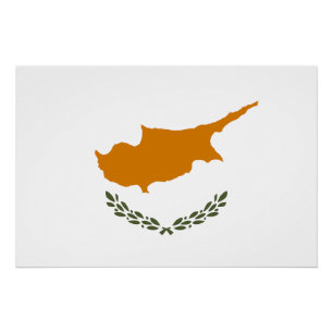 Flagge Zyperns Poster