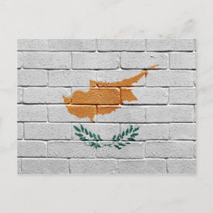 Flagge Zyperns Postkarte