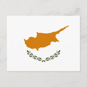 Flagge Zyperns Postkarte