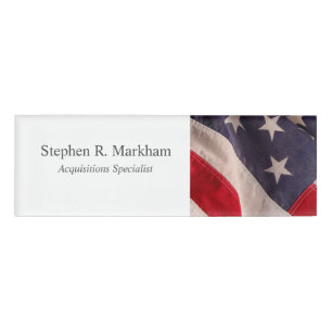 Flaggeansicht Namenschild