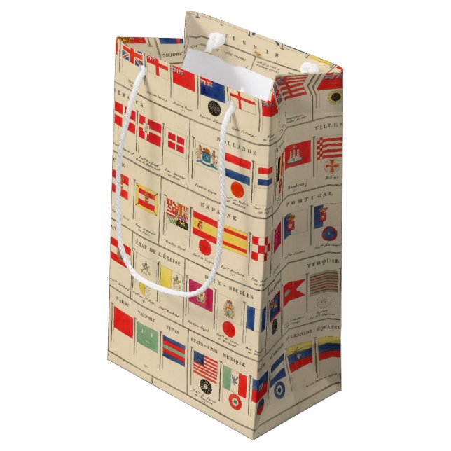 Flaggen, Abzeichen Kleine Geschenktüte (Rückseite Schrägansicht)