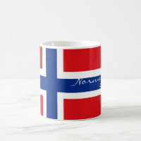 Flaggen-Andenken-Tasse Norwegens norwegische