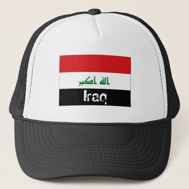Flaggen-Andenkenhut des Iraks irakischer Truckerkappe (Vorderseite)