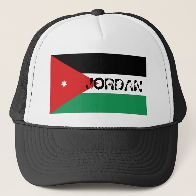 Flaggen-Andenkenhut Jordaniens jordanischer Truckerkappe (Vorderseite)