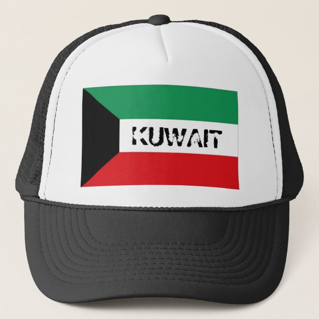 Flaggen-Andenkenhut Kuwaits kuwaitischer Truckerkappe (Vorderseite)