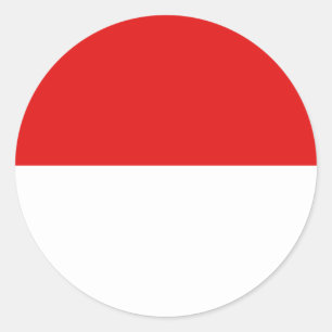 Flaggen-Aufkleber Indonesiens Fisheye Runder Aufkleber