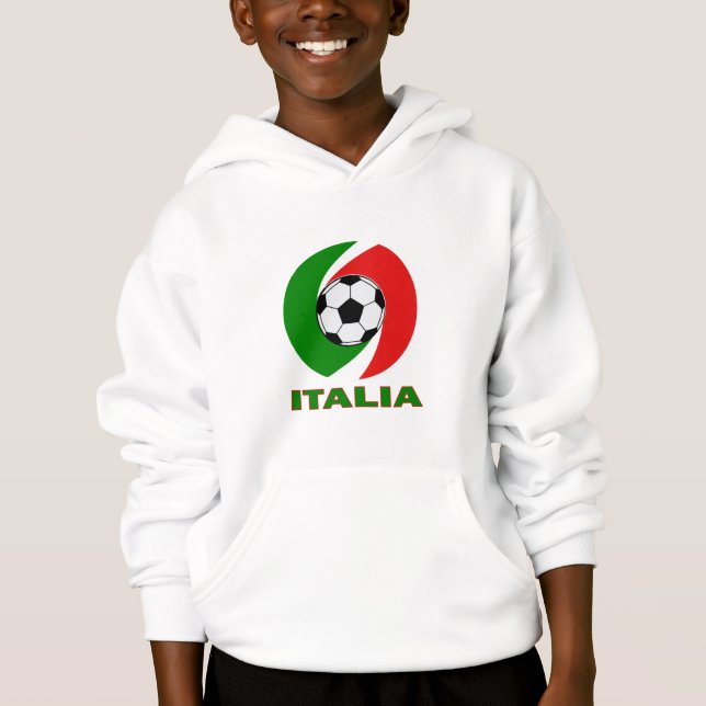 Flaggen-Ball-Entwurf Italiens Italien Hoodie (Vorderseite)