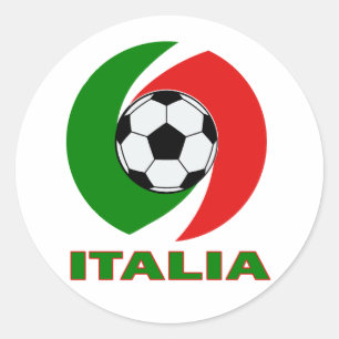 Flaggen-Ball-Entwurf Italiens Italien Runder Aufkleber