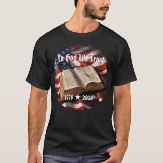 Flaggen-Bibel-Amerikanisches 250-jähriges Jubiläum T-Shirt