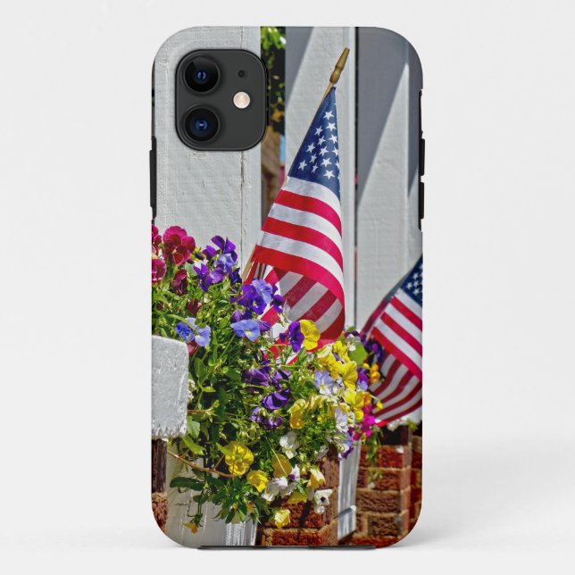 Flaggen + Blume Case-Mate iPhone Hülle (Rückseite)
