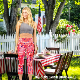 Flaggen Capri Leggings