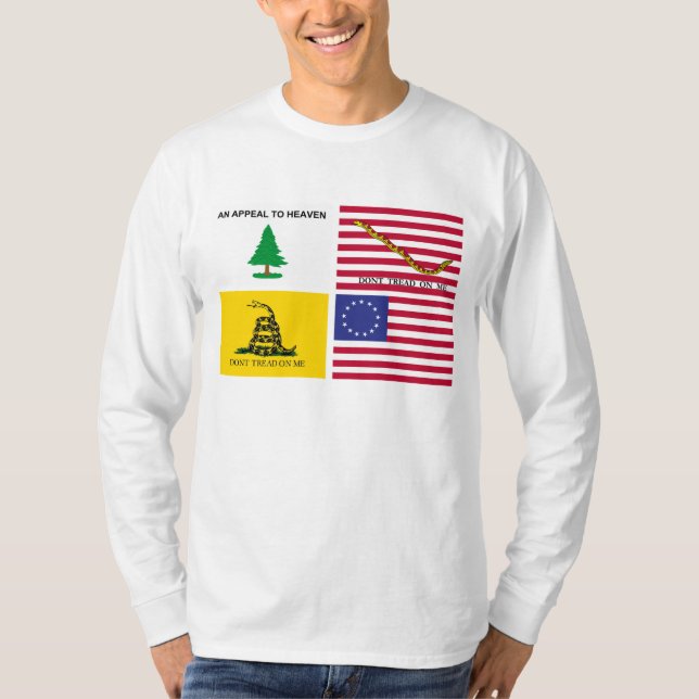 Flaggen der amerikanischen Revolution T-Shirt (Vorderseite)