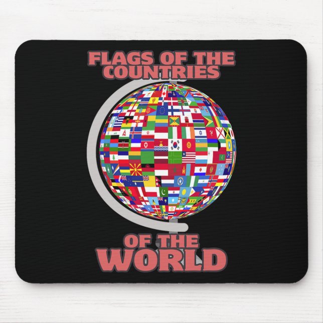 Flaggen der Länder der Welt Mousepad (Vorne)
