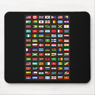 Flaggen der Länder der Welt Mousepad