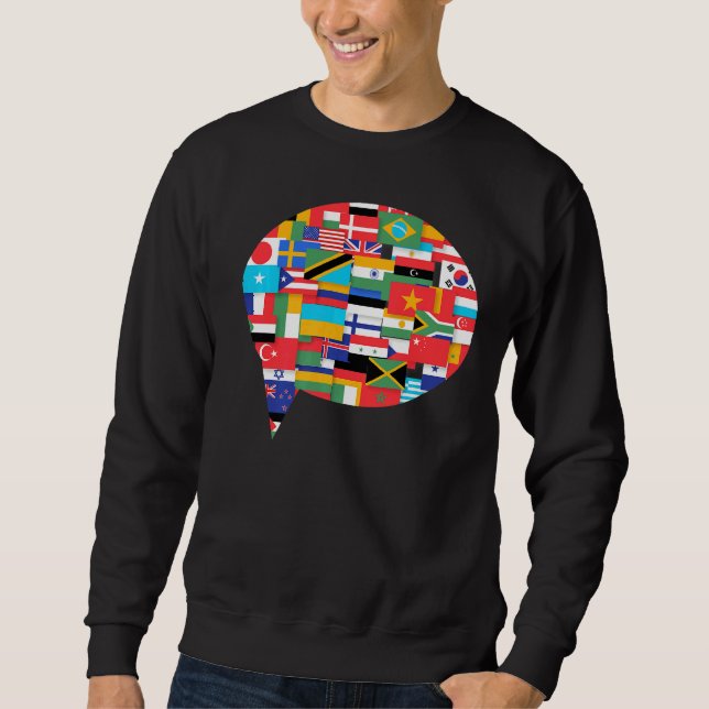 Flaggen der Länder der Welt Sweatshirt (Vorderseite)