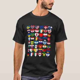 Flaggen der Länder der Welt T-Shirt