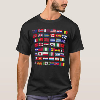 Flaggen der Länder der Welt T-Shirt