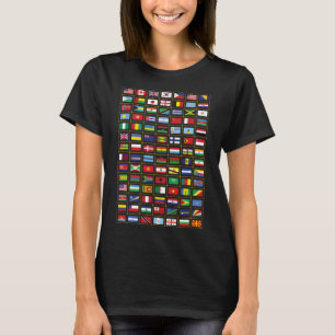 Flaggen der Länder der Welt T-Shirt