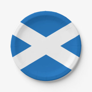 Flaggen der Teller von Scotland Paper