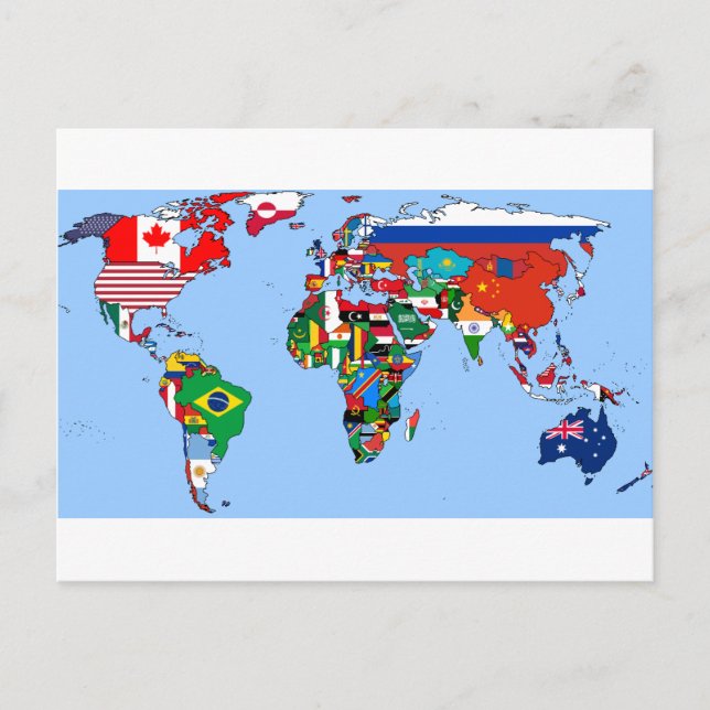 Flaggen der Welt 2014 Postkarte (Vorderseite)